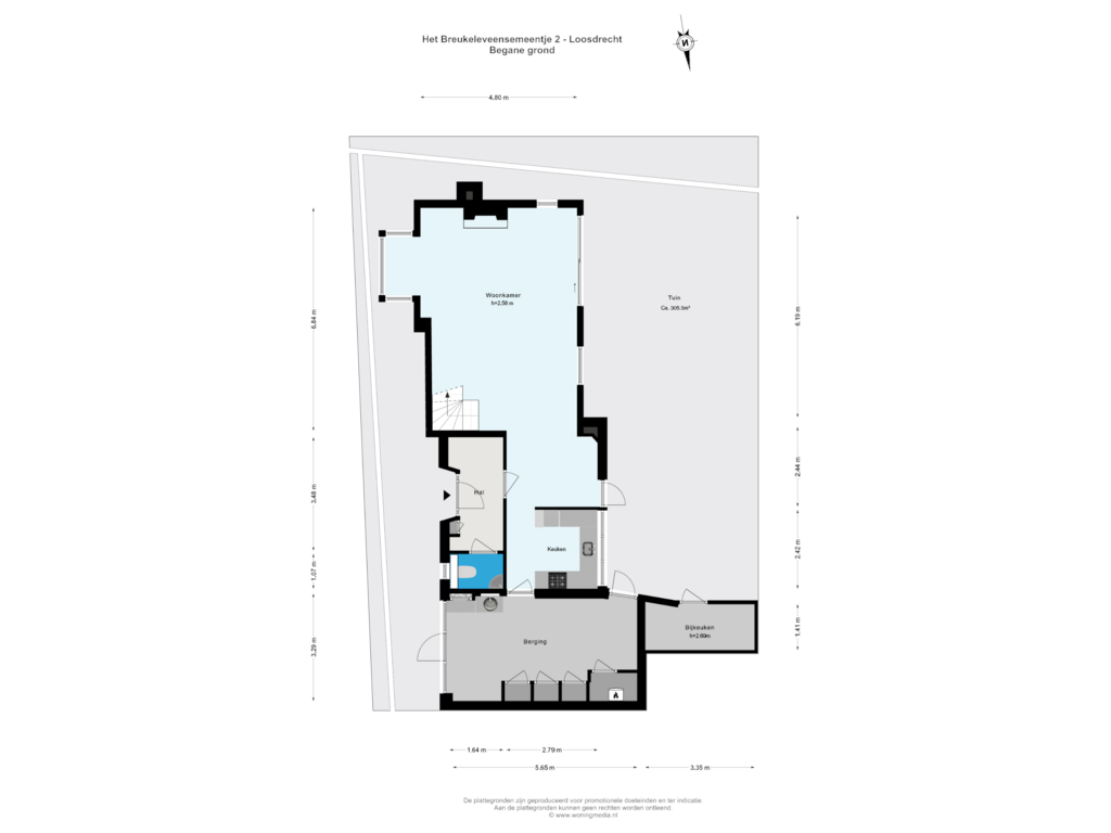 View floorplan of Begane grond of 't BreukeleveenseMeentje 2