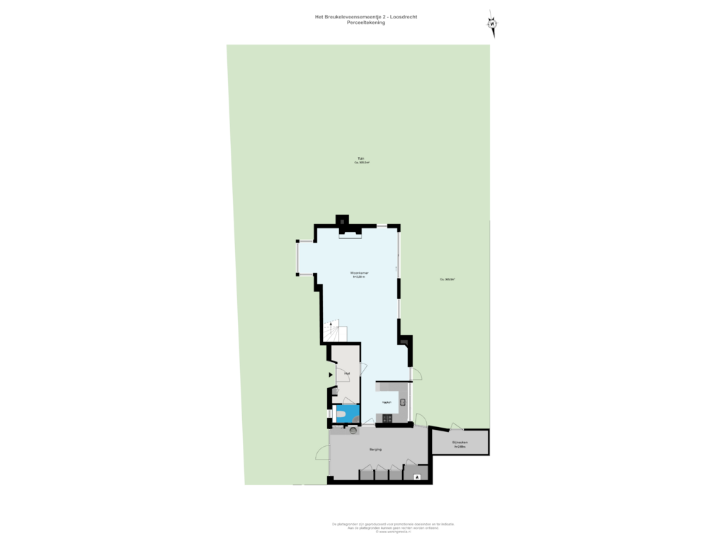 View floorplan of Perceeltekening of 't BreukeleveenseMeentje 2