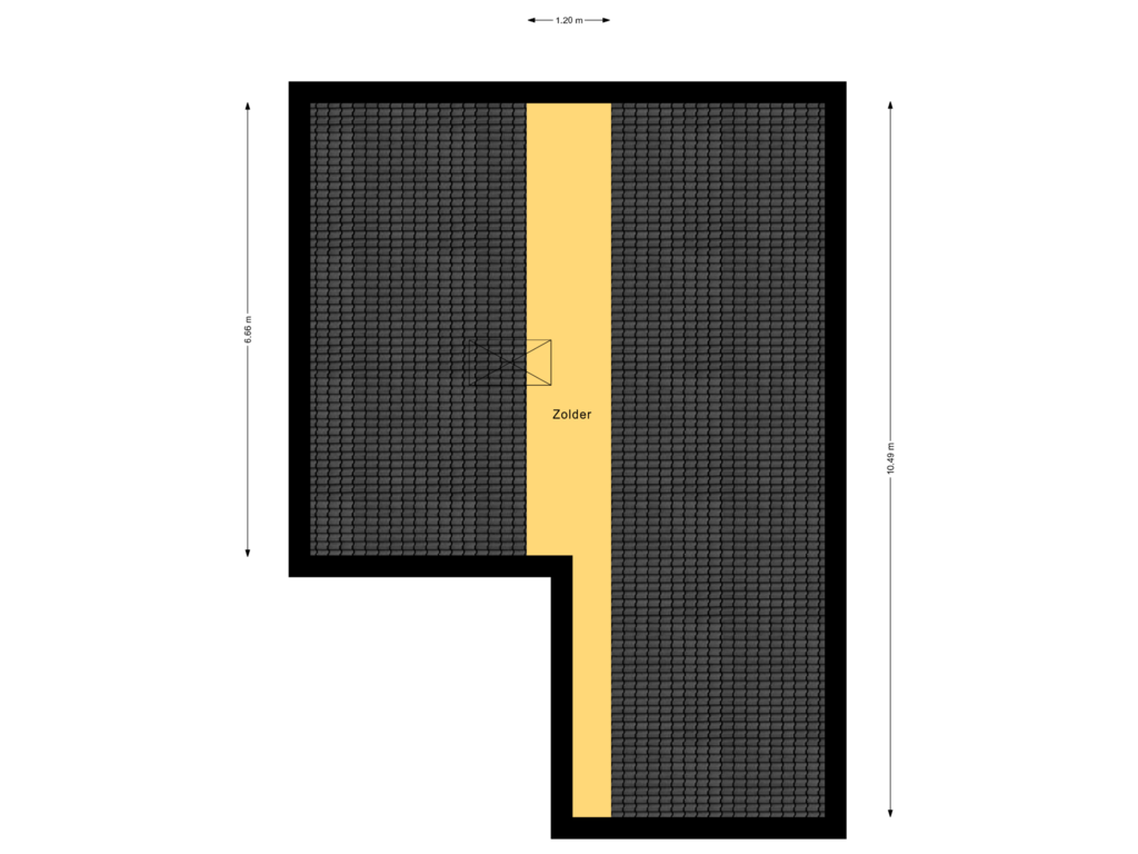 View floorplan of 2e Verdieping of Rosmolen 46