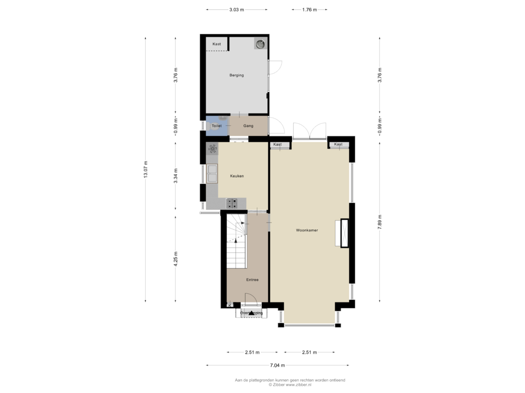 Bekijk plattegrond van Begane grond van Kotkampweg 135