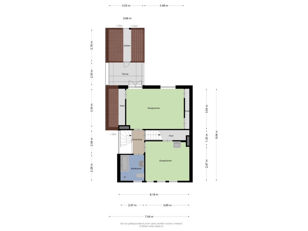 Bekijk plattegrond van Eerste verdieping van Kotkampweg 135