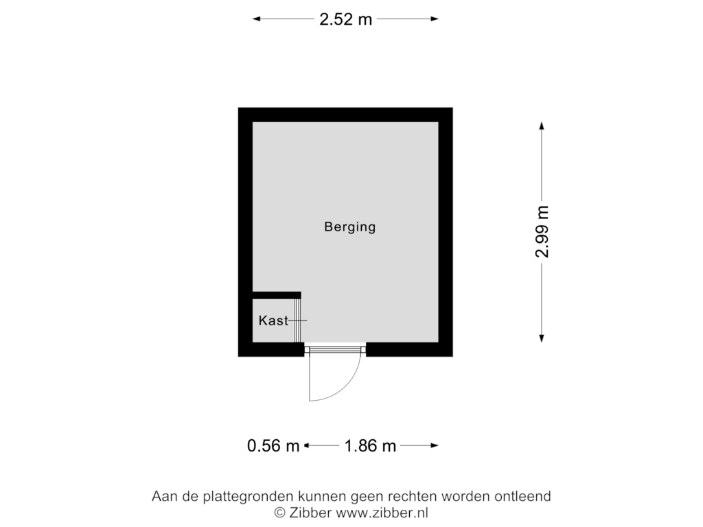 Bekijk plattegrond van Berging van Kotkampweg 135