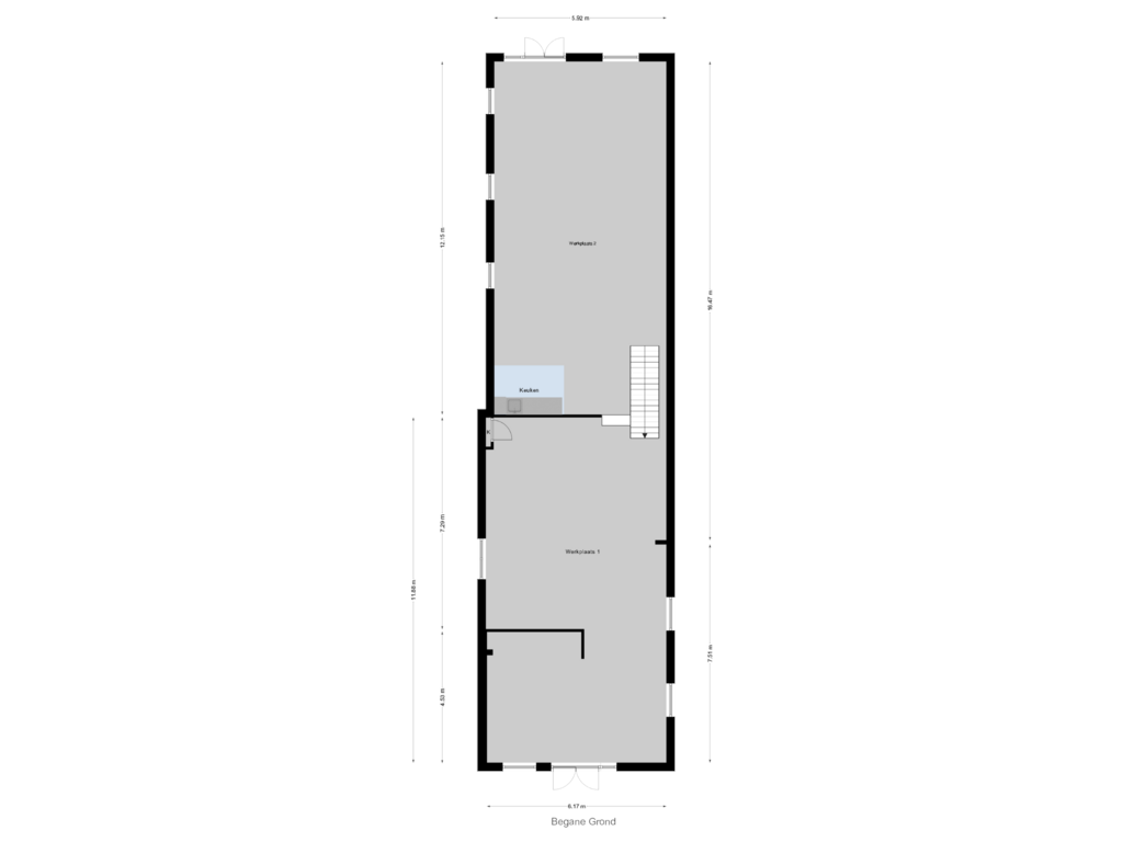 View floorplan of Begane Grond of Molendijk 10