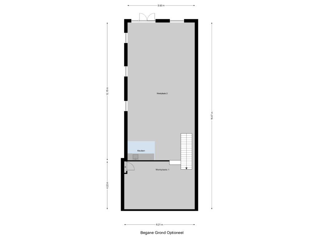 View floorplan of Begane Grond Optioneel of Molendijk 10