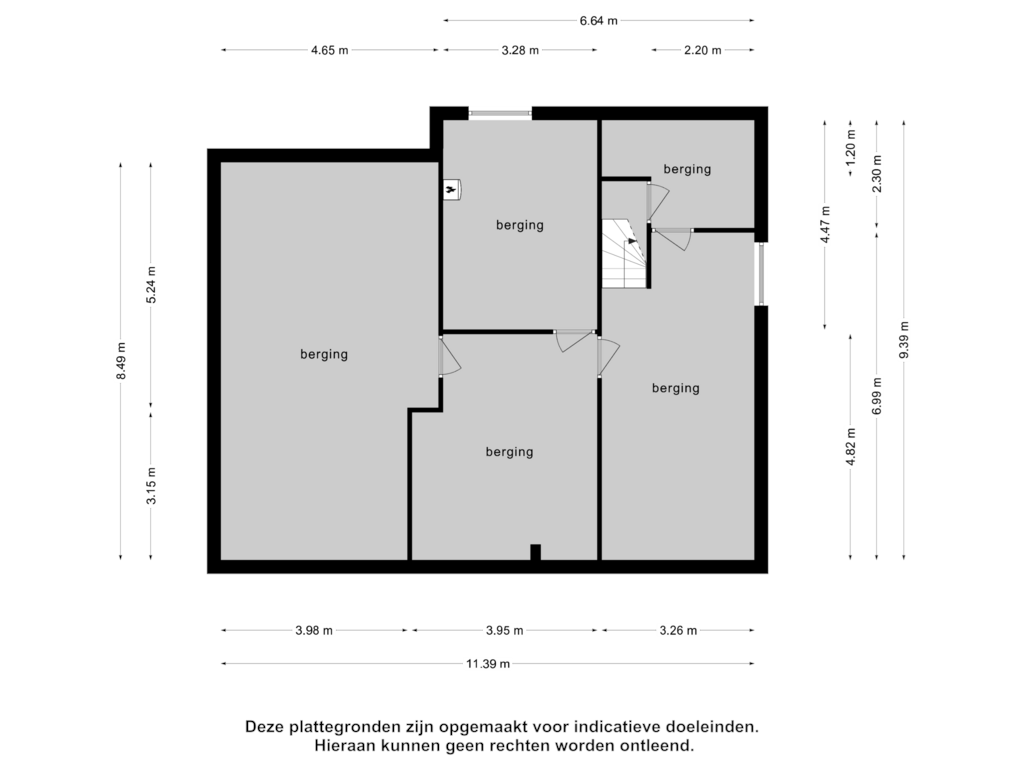 Bekijk plattegrond van Souterrain van Castelostraat 32