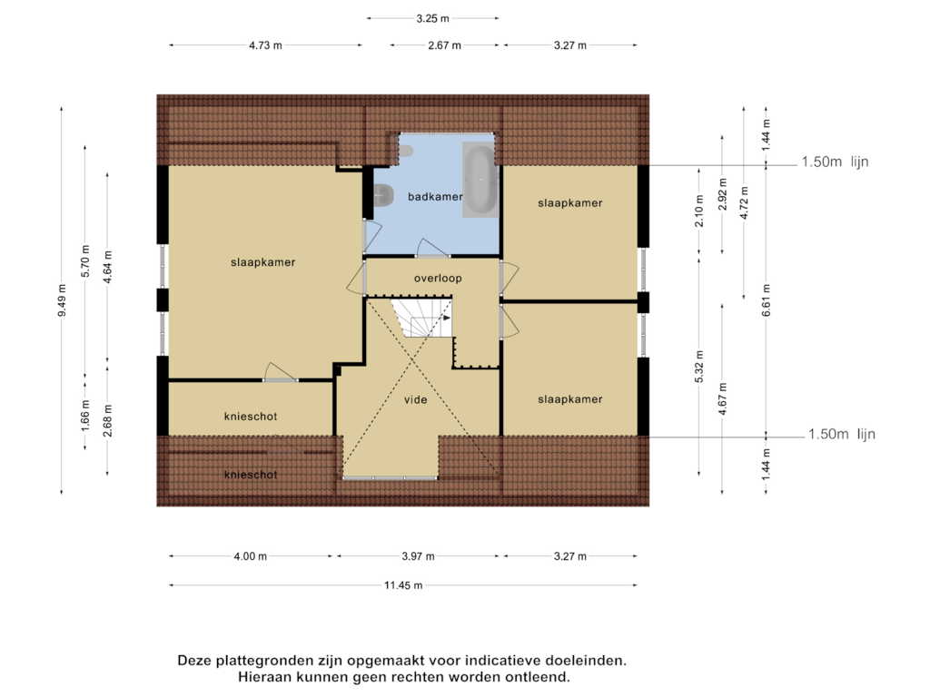 Bekijk plattegrond van 1e verdieping van Castelostraat 32