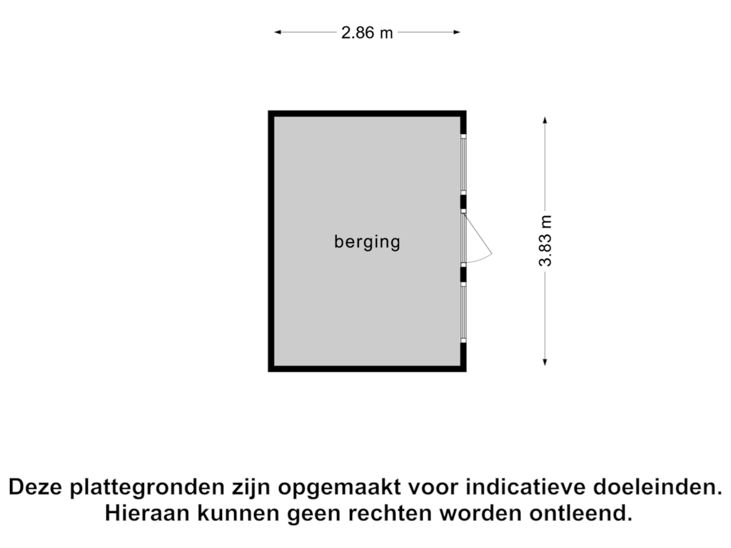 Bekijk plattegrond van Berging1 van Castelostraat 32