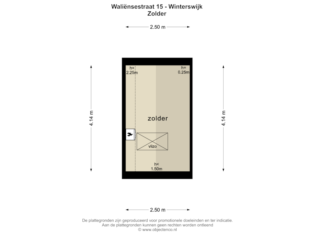 View floorplan of ZOLDER of Waliënsestraat 15