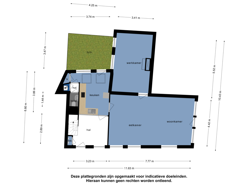 Bekijk plattegrond van Overzicht woning van Vlamingstraat 113