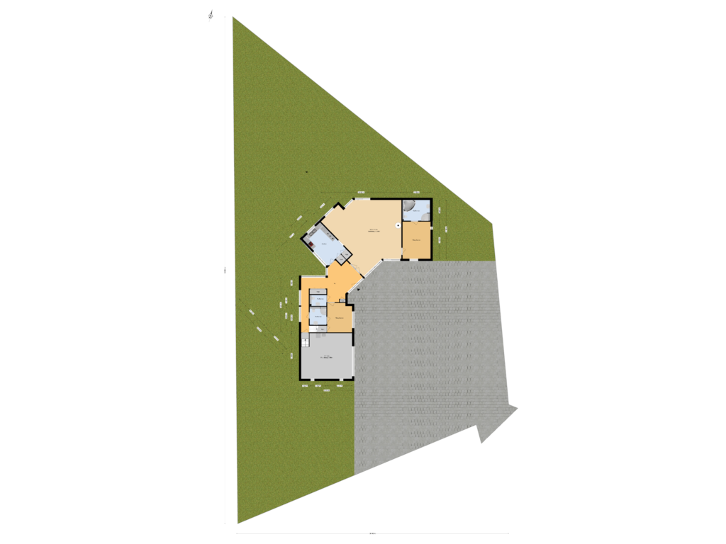 Bekijk plattegrond van Begane grond tuin van 's-Gravenweg 171