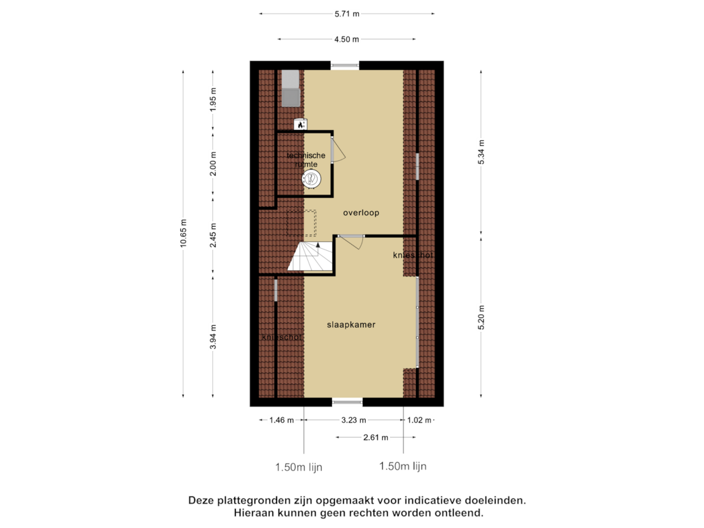 Bekijk plattegrond van 2e verdieping van Groeneweg 2-B