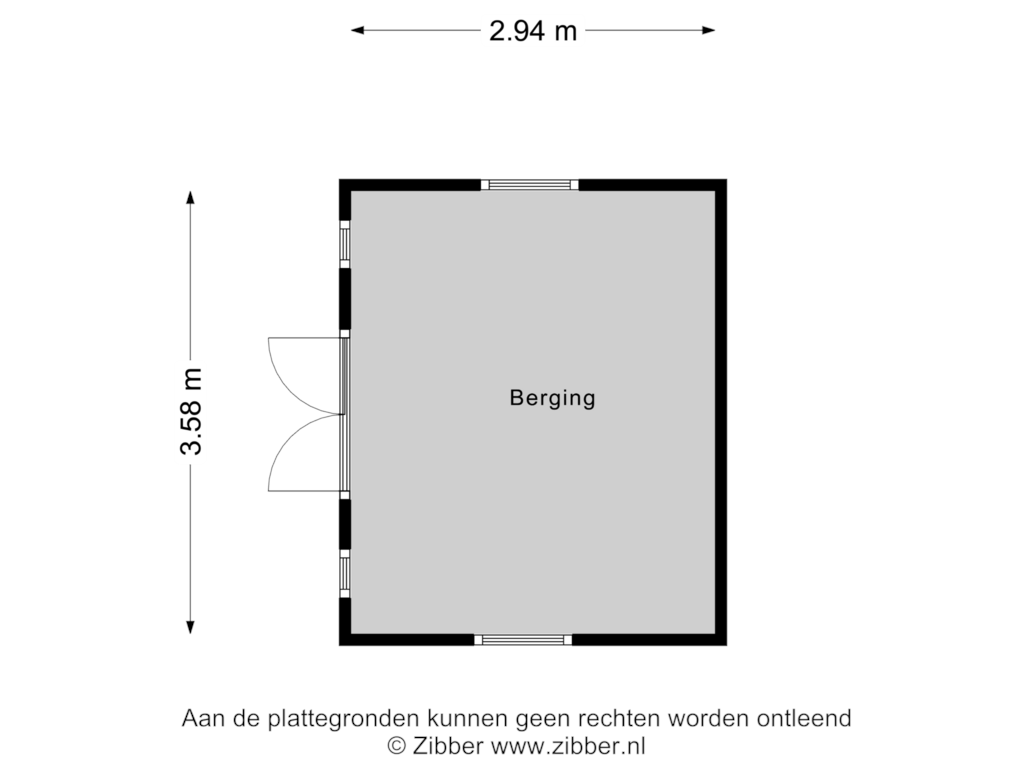 Bekijk plattegrond van Berging van Inlaag 7