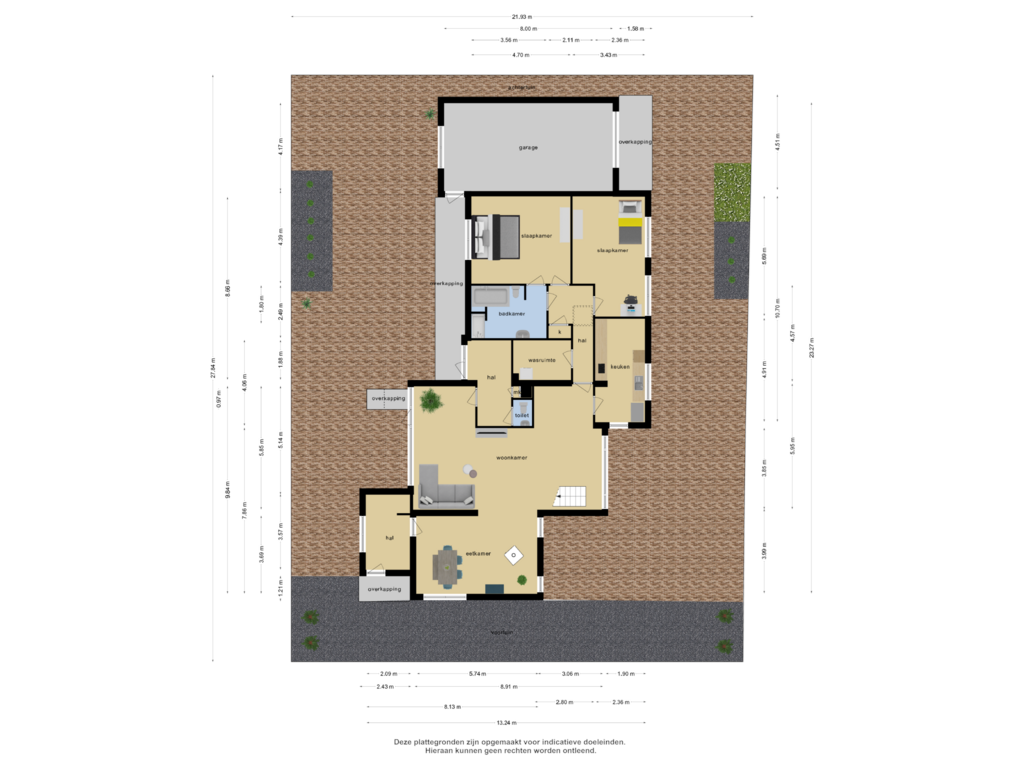 View floorplan of Overzicht woning of Kapelstraat 55