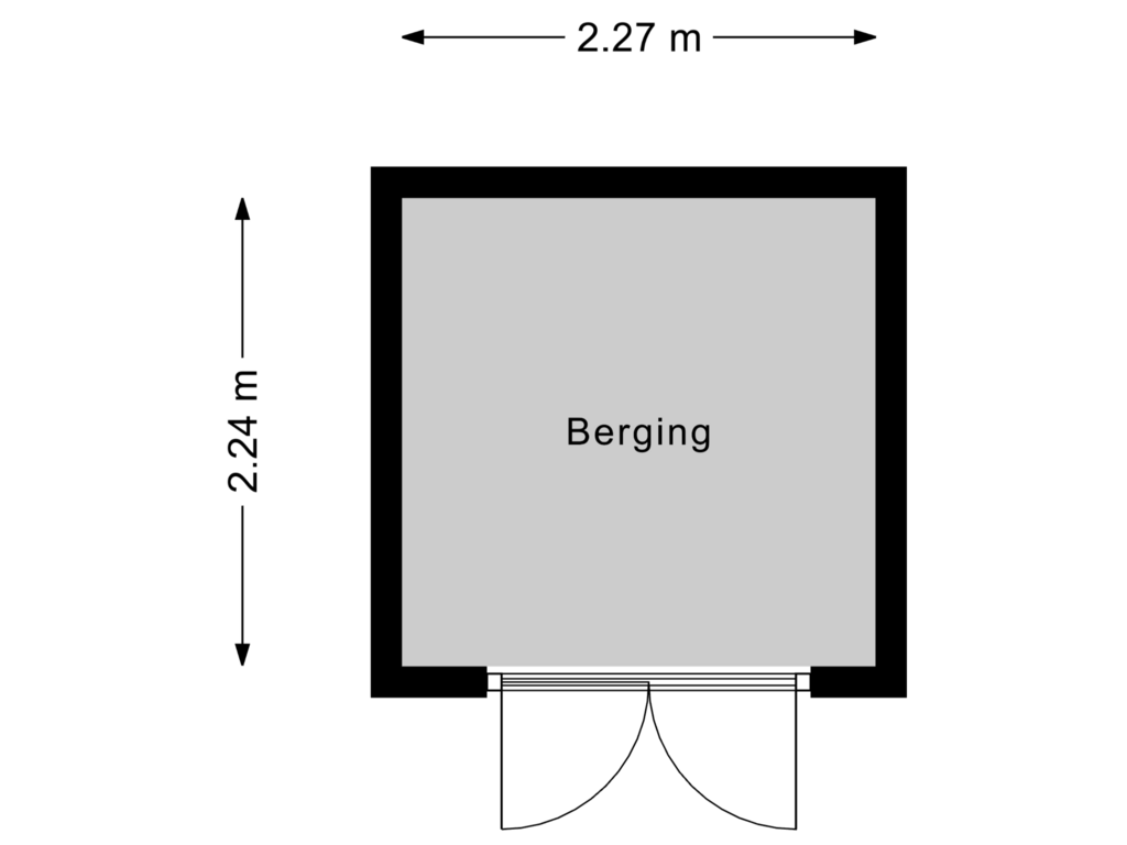 Bekijk plattegrond van Berging van Driehuizerweg 8-211