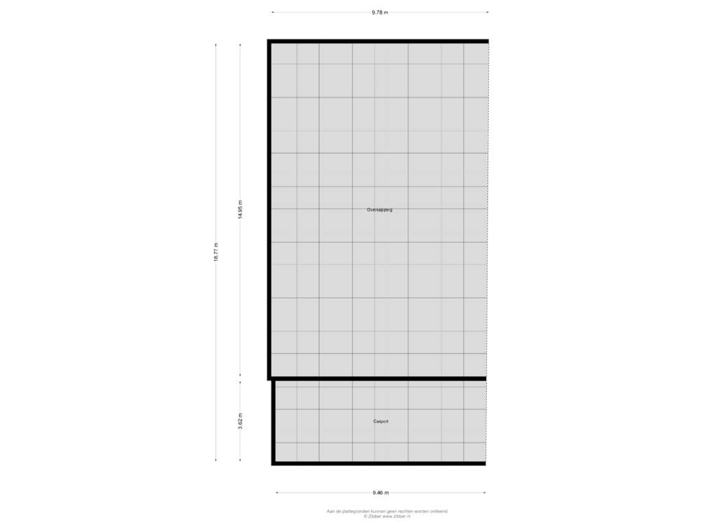 Bekijk plattegrond van Overkapping van Rozendaal 3