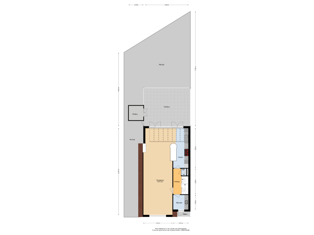 Bekijk plattegrond van 1e Verdieping van Jan van Goyenstraat 28-A