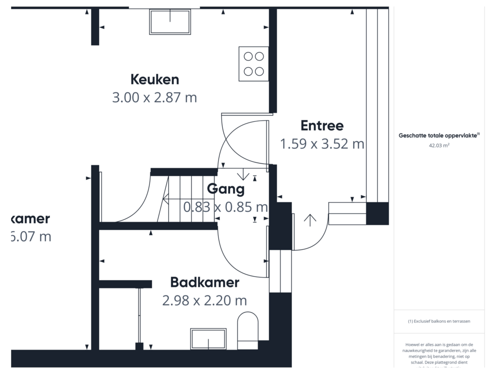 Bekijk plattegrond van Begane grond van Oude Drydijck 51