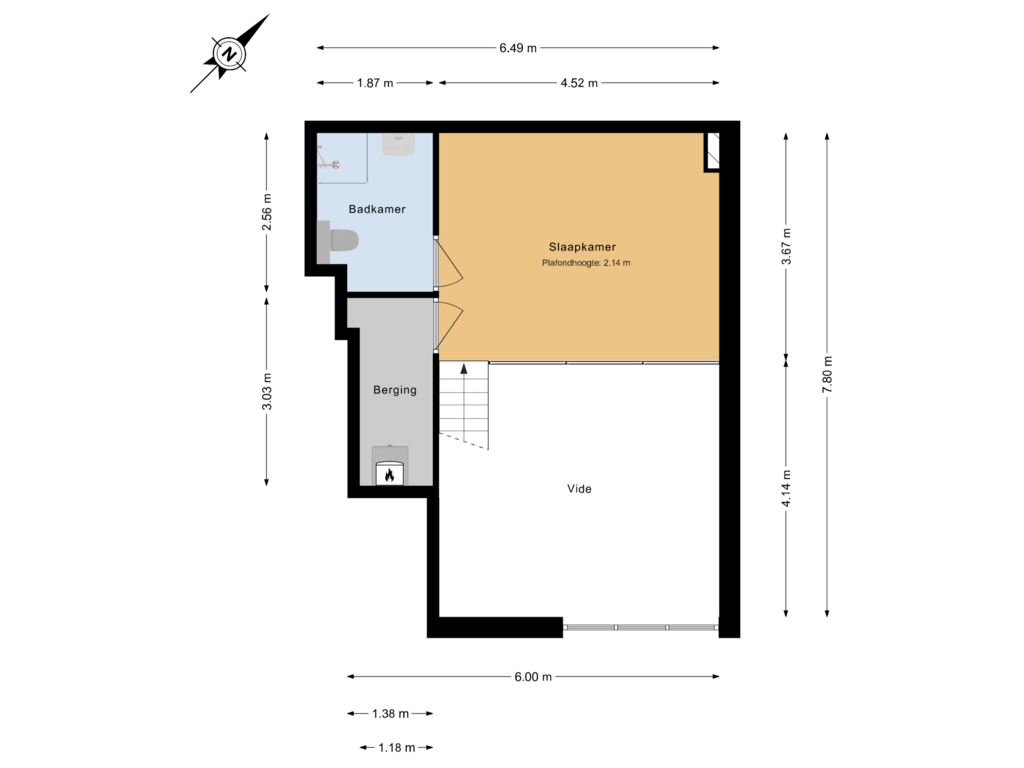 Bekijk plattegrond van Entresol van Tochtstraat 5-A