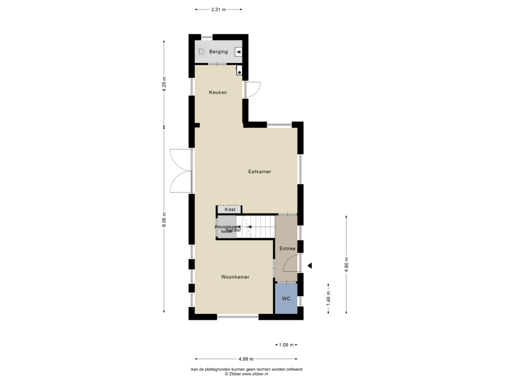 Bekijk plattegrond van Begane grond van Stationsplein 2