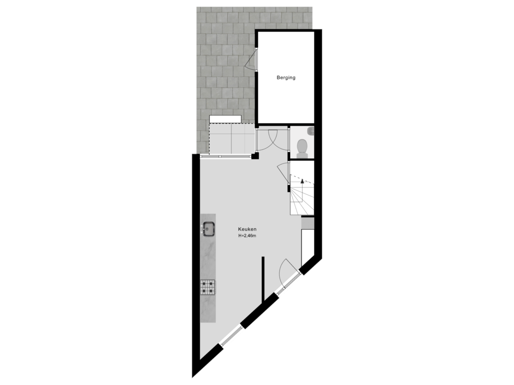 Bekijk plattegrond van Perceeloverzicht van Brede Hilledijk 11