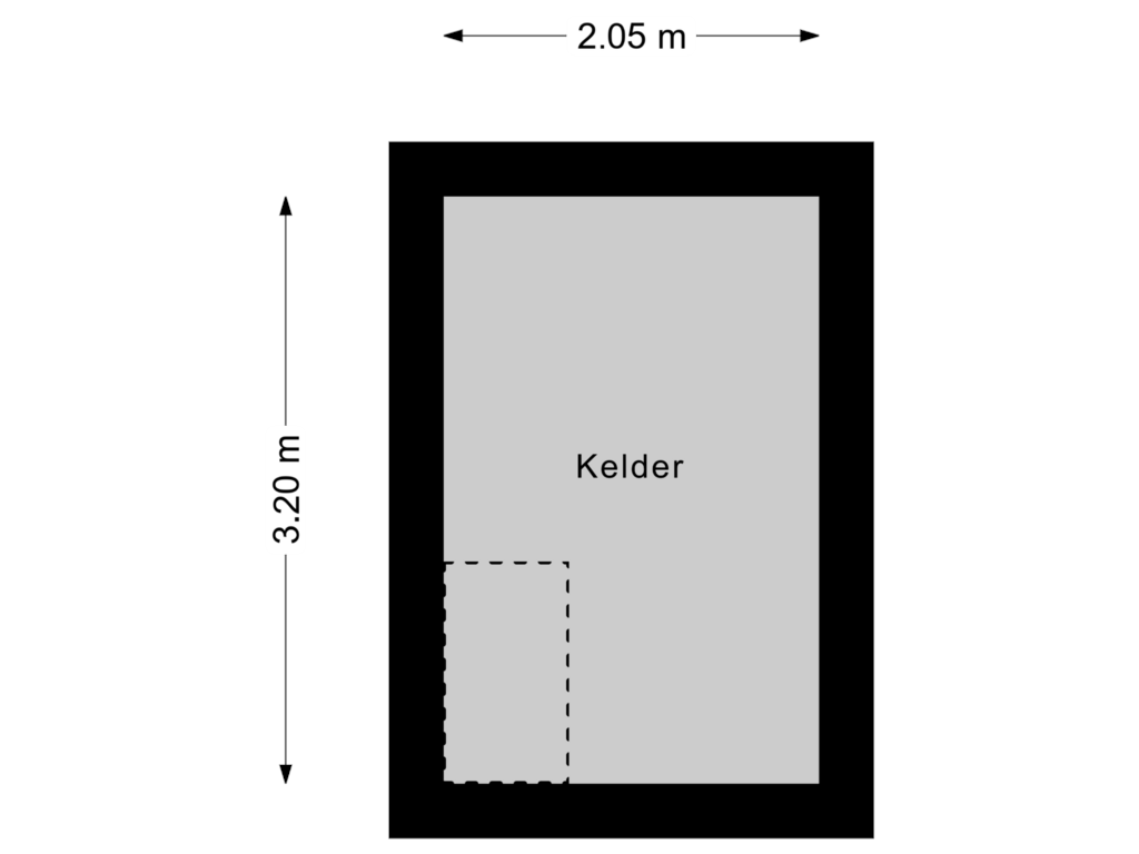 Bekijk plattegrond van Kelder van Trompenbergstraat 10