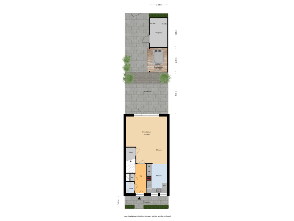 Bekijk plattegrond van Situatie van Hermelijnvlinderdijk 104