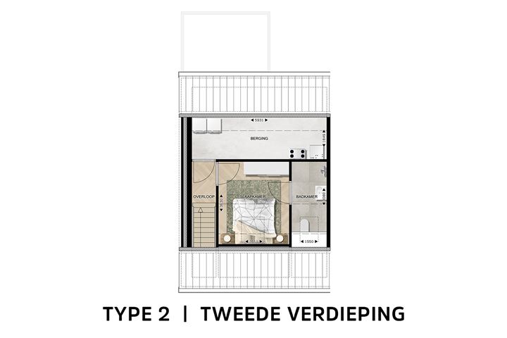 Bekijk foto 7 van Woonstudio Type 2 (Bouwnr. 35)