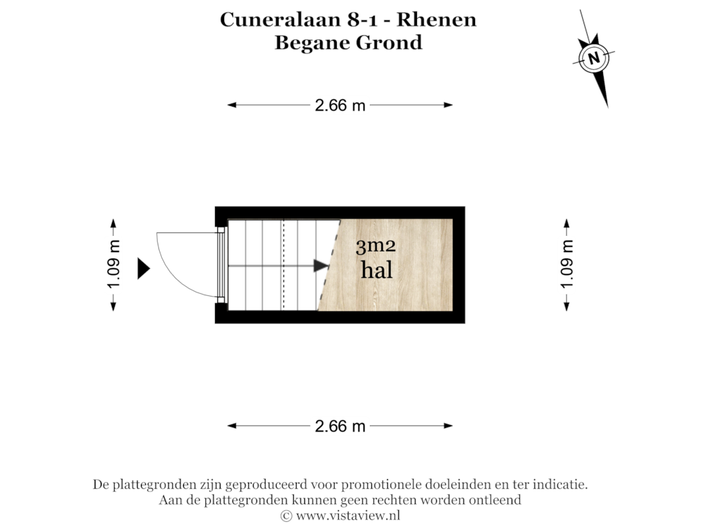 View floorplan of BEGANE GROND of Cuneralaan 8-1