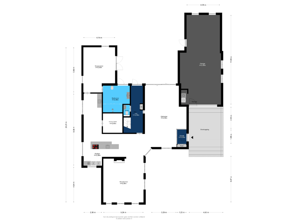 Bekijk plattegrond van Begane Grond van Dorpsstraat 7