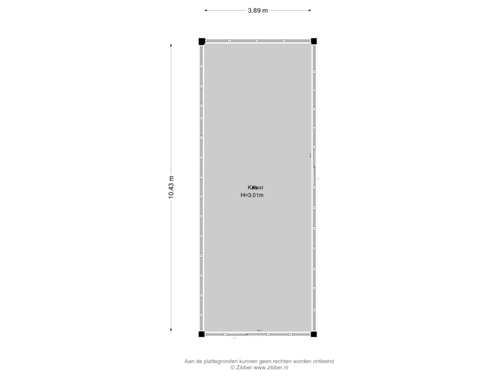 Bekijk plattegrond van Kas van Dorpsstraat 7