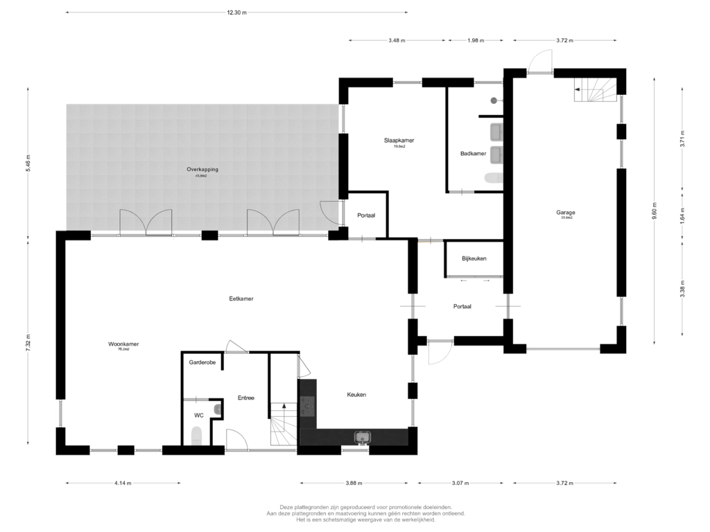 Bekijk plattegrond van Begane Grond van Buitendijk 81-B