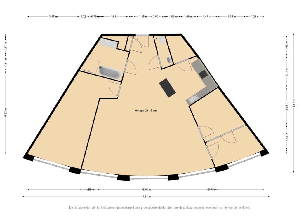 Bekijk plattegrond van First floor van Weena 201