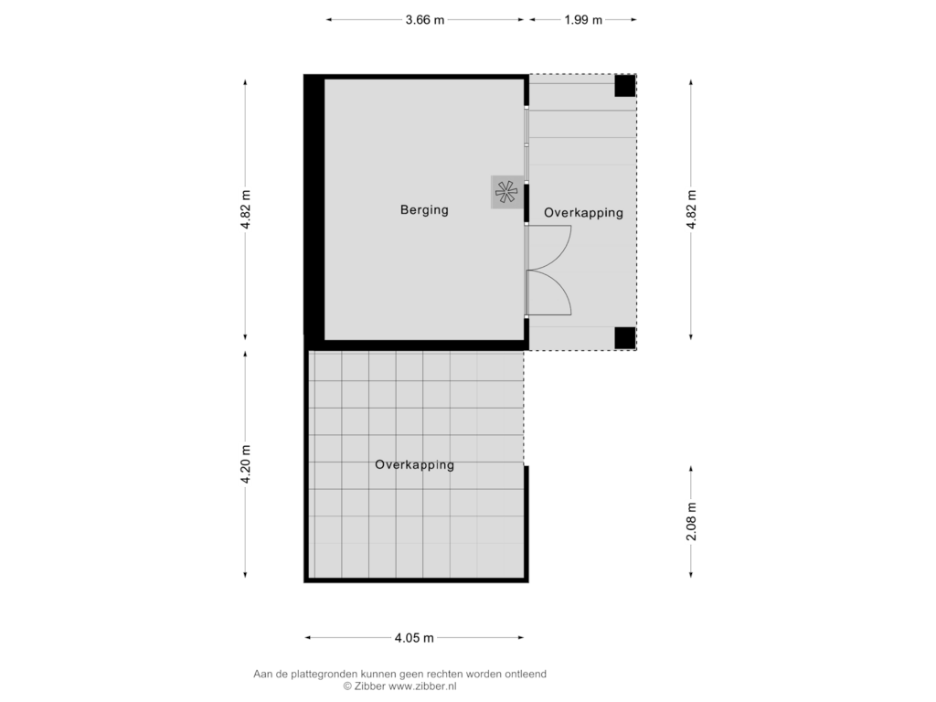 Bekijk plattegrond van Berging van Elfuursweg 22