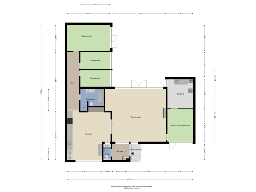 Bekijk plattegrond van Begane Grond van Aalsburg 2628