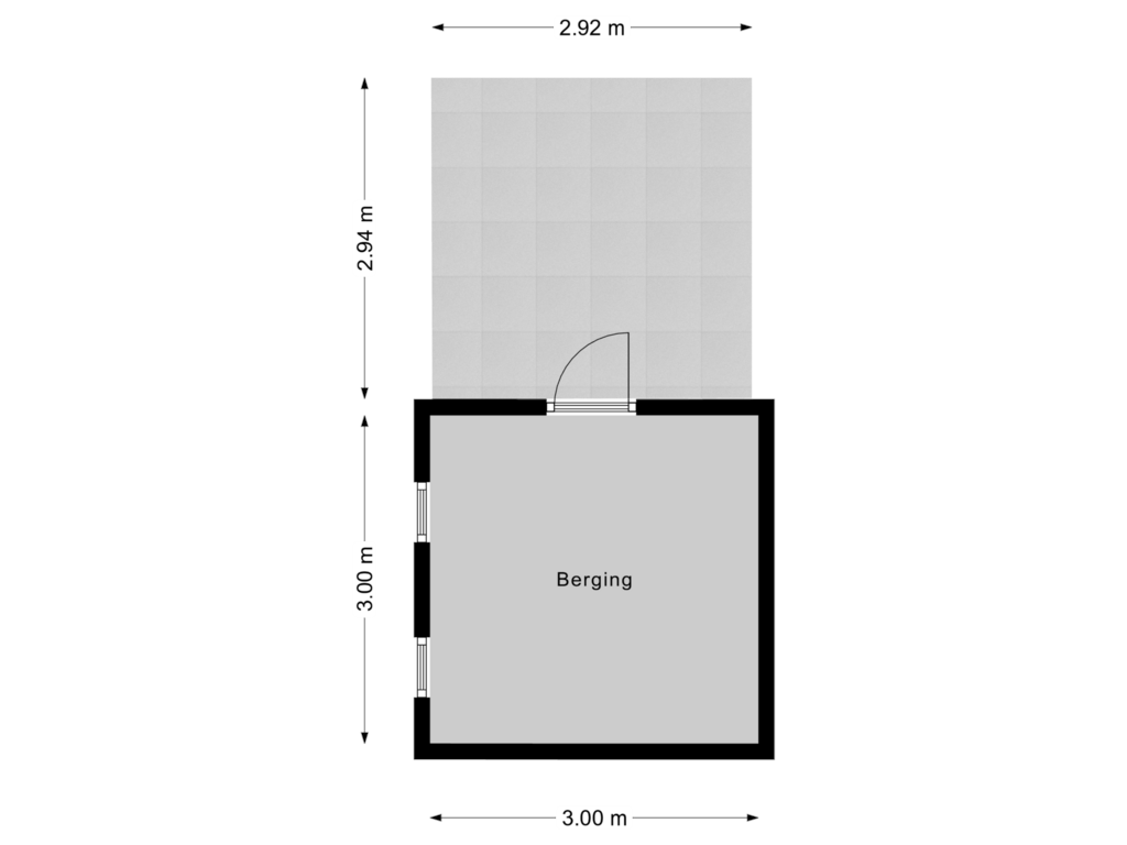 Bekijk plattegrond van Berging van de Gamert 2432