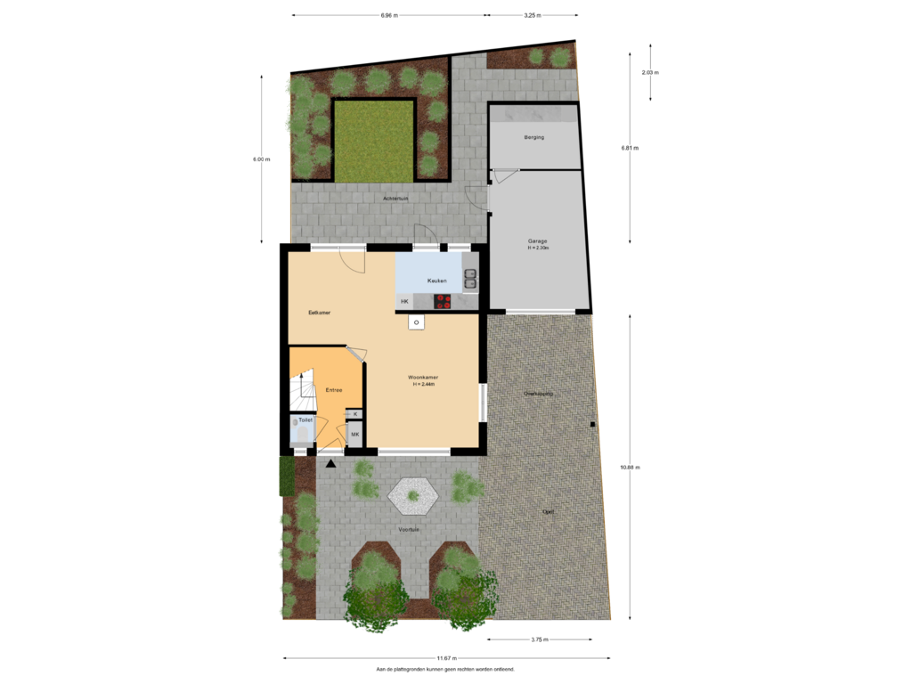 Bekijk plattegrond van Situatie van Gelreweg 27-B