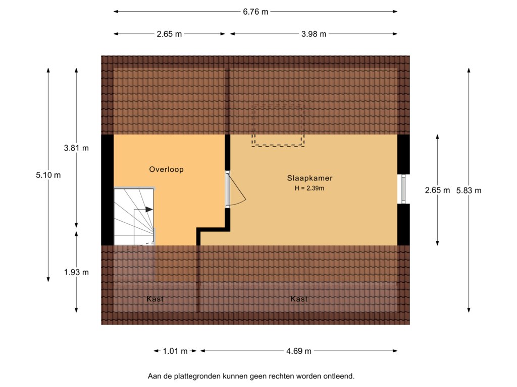 Bekijk plattegrond van 2e Verdieping van Gelreweg 27-B