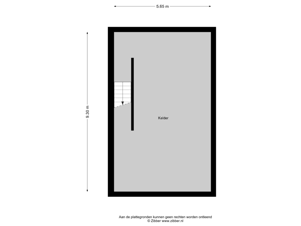 Bekijk plattegrond van Kelder van Meerstraat 21