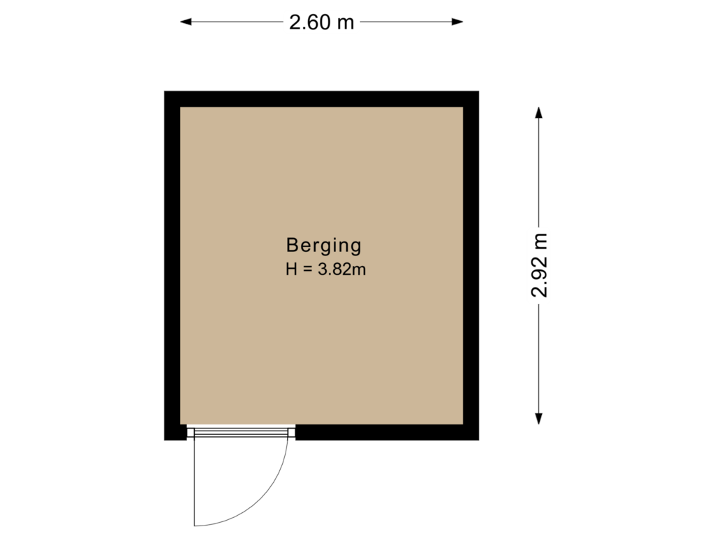 Bekijk plattegrond van Berging van Wilhelminaplein 76