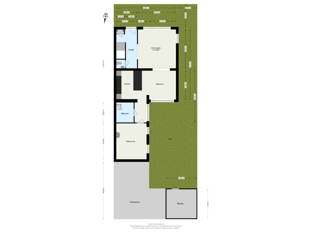 View floorplan of Begane Grond tuin of Achter de Molen 5