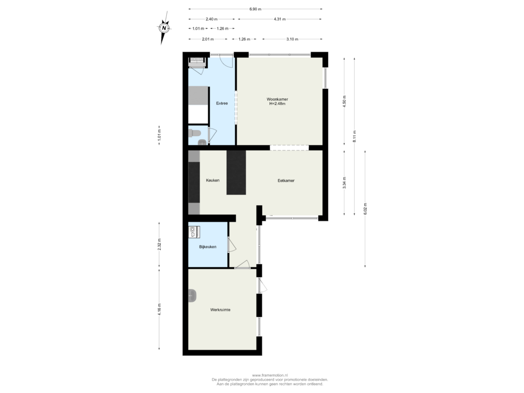 View floorplan of Begane Grond of Achter de Molen 5