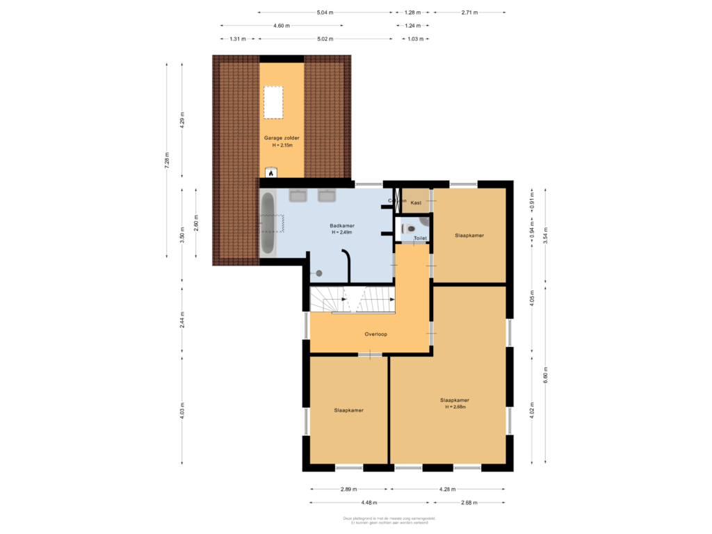 Bekijk plattegrond van Eerste verdieping van Pater de Koningstraat 14