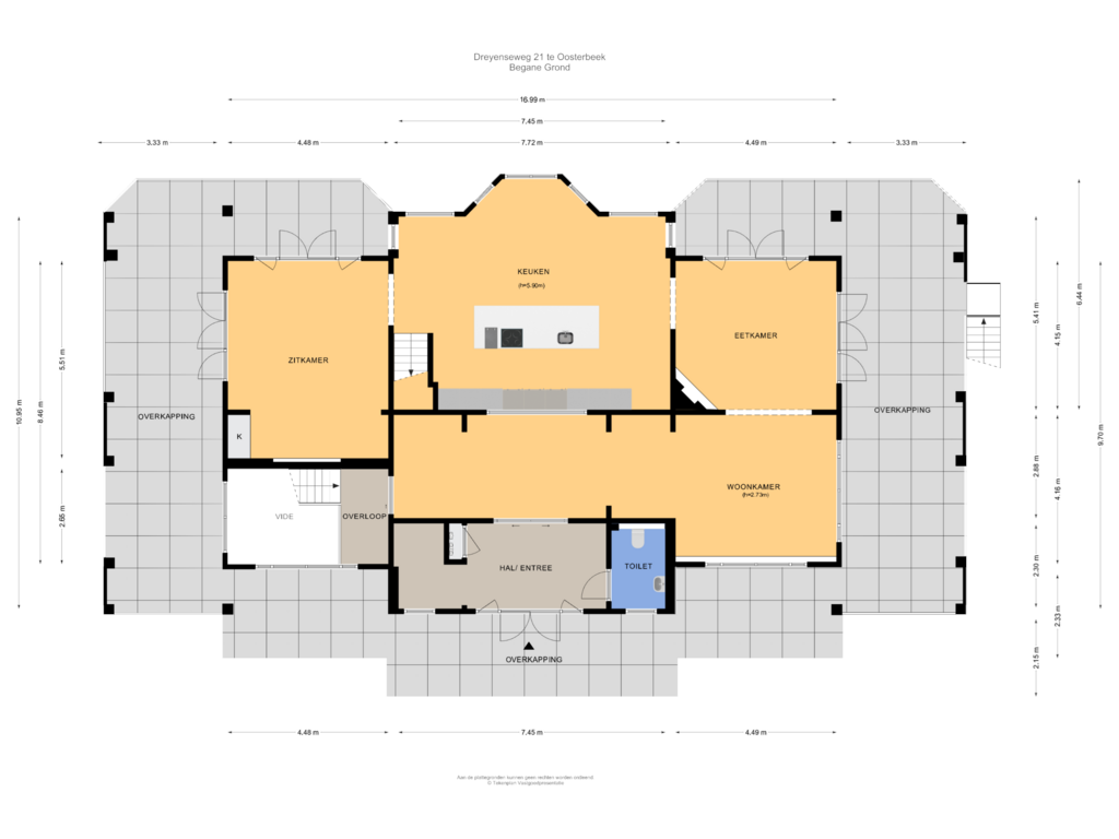 Bekijk plattegrond van Begane Grond van Dreyenseweg 21