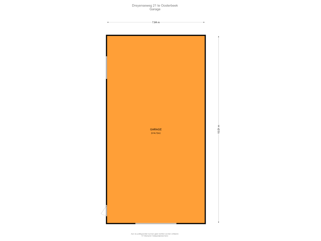 Bekijk plattegrond van Garage van Dreyenseweg 21