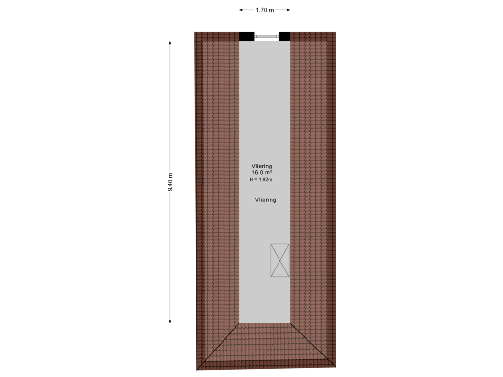 View floorplan of Vliering of Keppelstraat 16