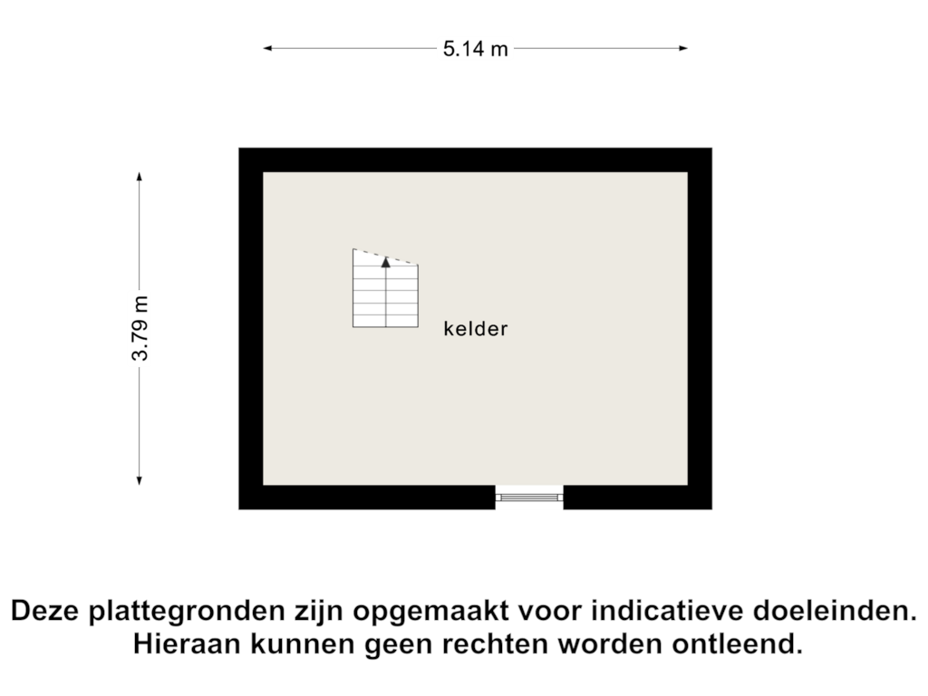 Bekijk plattegrond van souterrain van Polderstraat 20