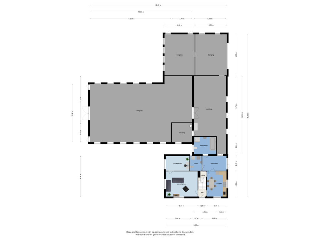 Bekijk plattegrond van begane grond van Polderstraat 20