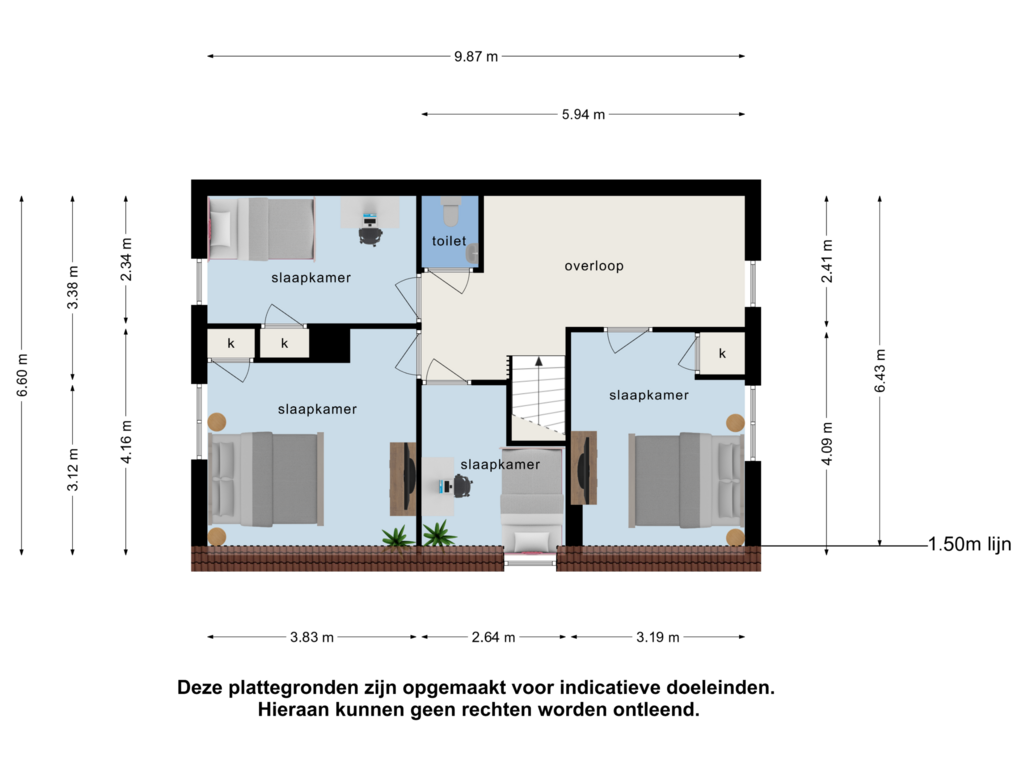 Bekijk plattegrond van 1e verdieping 1 van Polderstraat 20