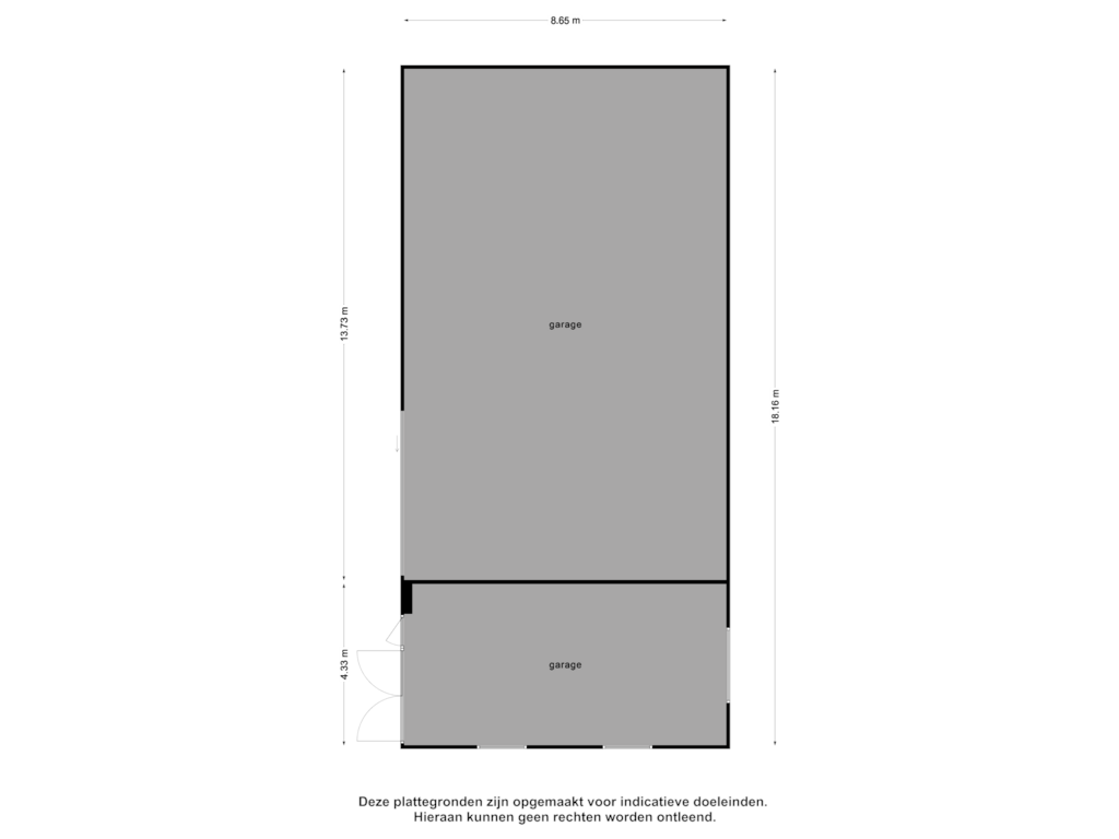 Bekijk plattegrond van garage bg van Polderstraat 20