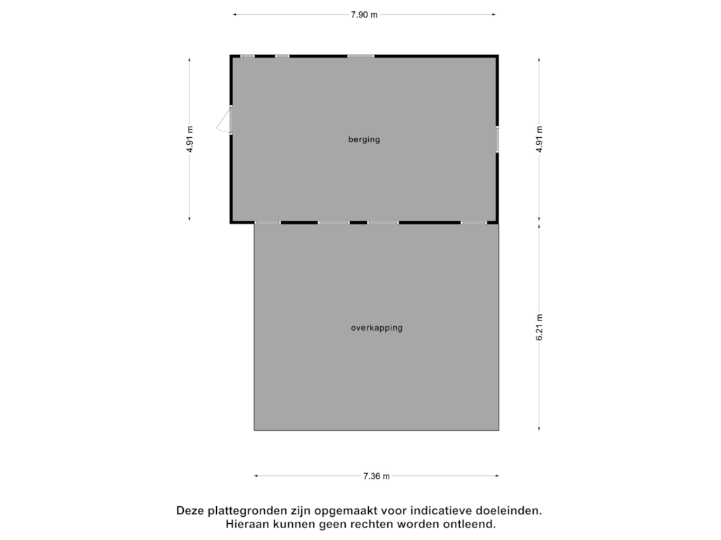 Bekijk plattegrond van berging van Polderstraat 20